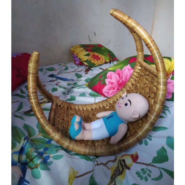 ENCENG GONDOK PROPERTY RATTAN ROTAN BULAN SABIT / PHOTOSHOOT BABY NEW BORN