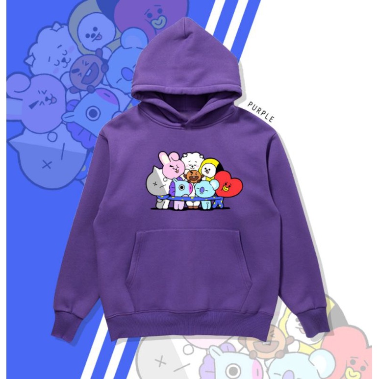 HOODIE BT21 GRUP/HOODIE BTS FLEECE/HODDIE DISTRO/HODDIE CEWEK&amp;COWOK