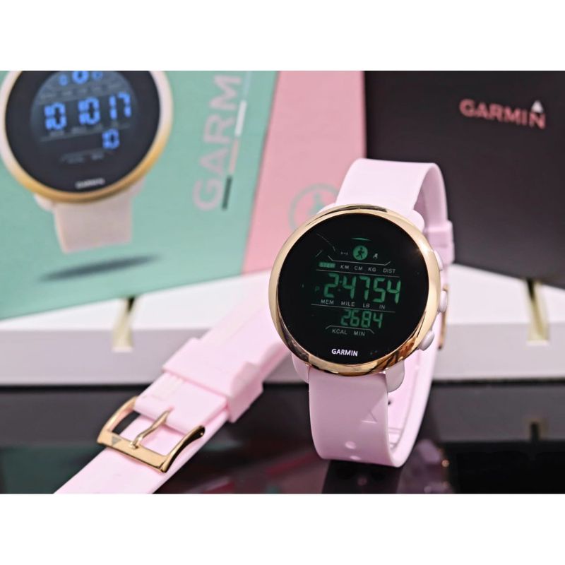Jam Tangan Garmin Wanita Digital Box Ekslusif