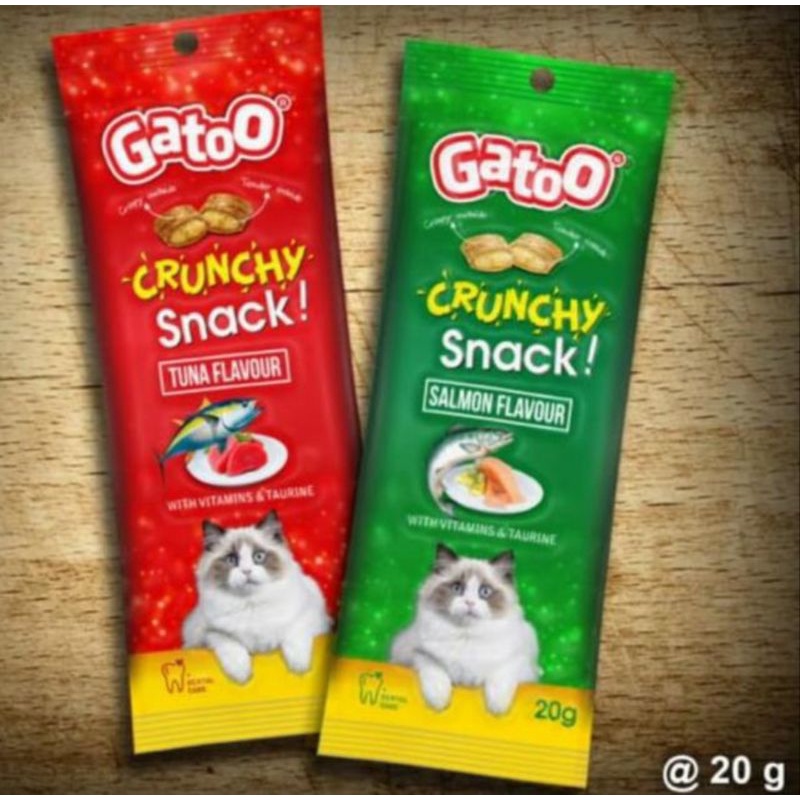 Gatoo crunchy snack makanan kucing  20g