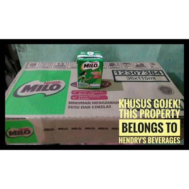 

Promo susu milo 115 ml, 36 pcs