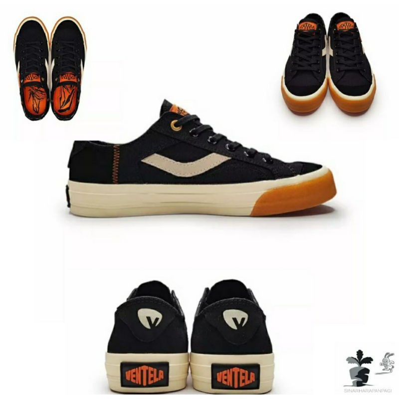 SEPATU SNEAKERS VENTELA SHOES PUBLIC SUEDE HARD13 - NOIR LOW | VENTELA