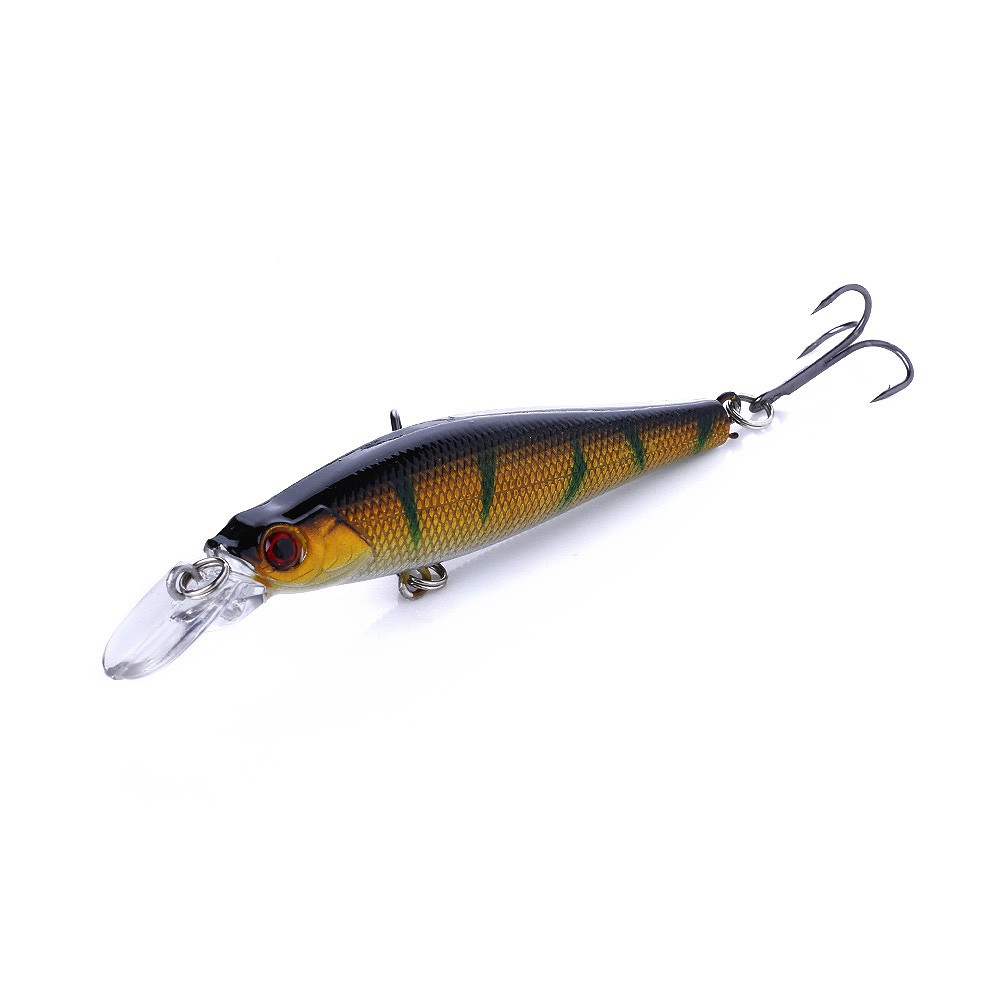 HENGJIA 5pcs 8cm/8.5g Minnow Umpan Pancing Freshwater Fishing Lure Tackle Ikan Memancing Bass Bait