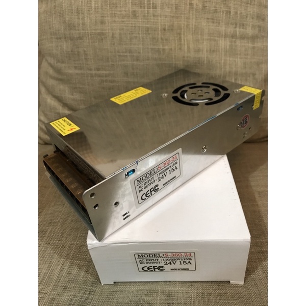 Power Supply 15A 24V Slim Fan