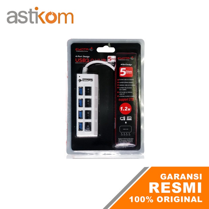 Usb Hub 3.0 Saklar 4 port EYOTA USB HUB SAKLAR 4 PORT 3.0 1,2M