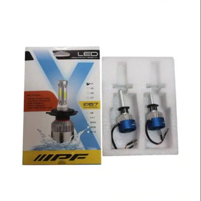 LED IPF H1 6000K Lampu Mobil Bohlam ORIGINAL