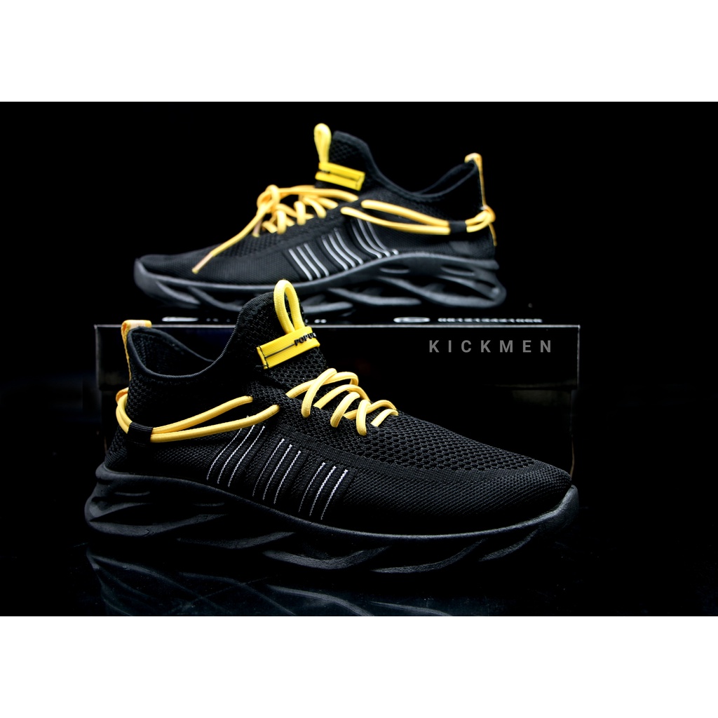 Cansado Sneakers - Sepatu Sneakers Pria Hitam