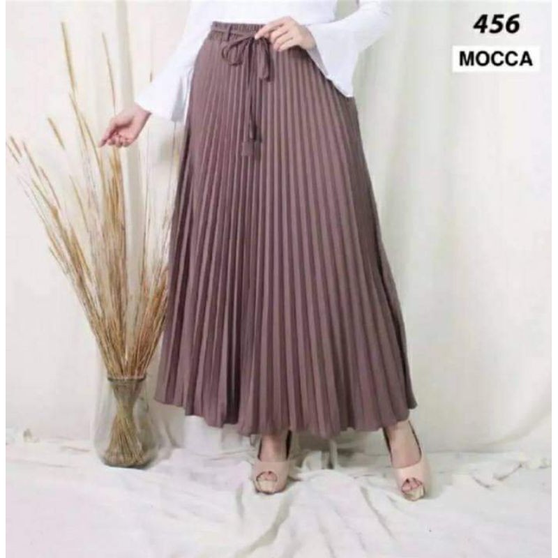 ROK PLISKET TALI LONCENG/ROK PLISKET PREMIUM/ROK PLISKET TERBARU