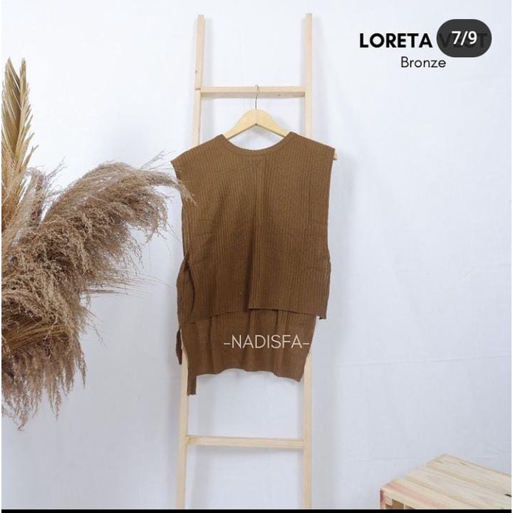 LORETA VEST RAJUT POLOS