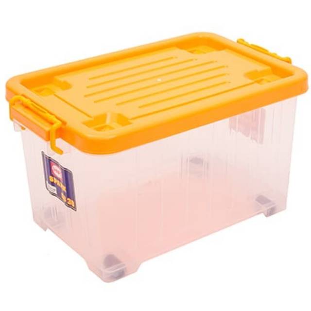 CB30 Spark Kontainer Barang Plastik Bening Transparan Awet Kuat Tebal Premium Shinpo 30L Container B