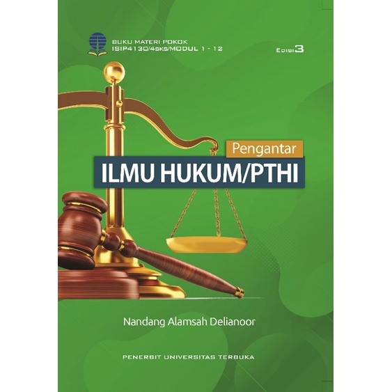 Pengantar Ilmu Hukum/PTHI - Universitas Terbuka