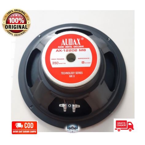 AUDAX Speaker 12 Inch Daya 350 Watt AX-12202 Full Range ASLI