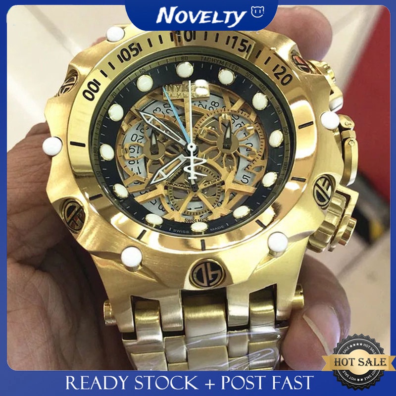 ❀◈✱Jam tangan pria invicta multifungsi quartz life jam tangan tahan air 27792