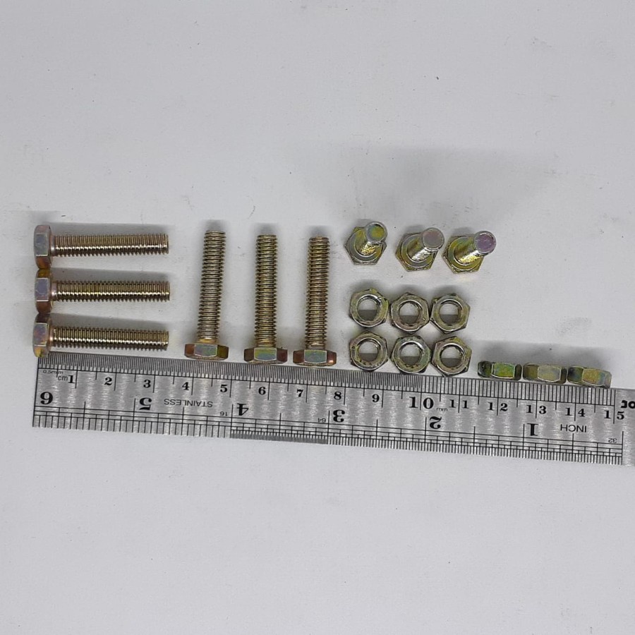 BAUT MUR KUNING M5 X 30 / BMK M5 X 30 / BAUT M5X30 KUNING / BAUT M5 / BAUT 8 KUNCI 8