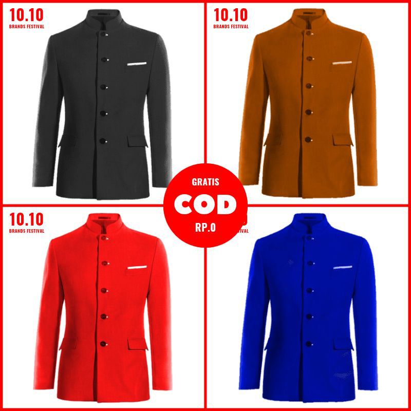 Blazer IP MAN Jas koko muslim Blazer mandarin Jas IP MAN Jas koko santri Jas pria Resmi Muslim