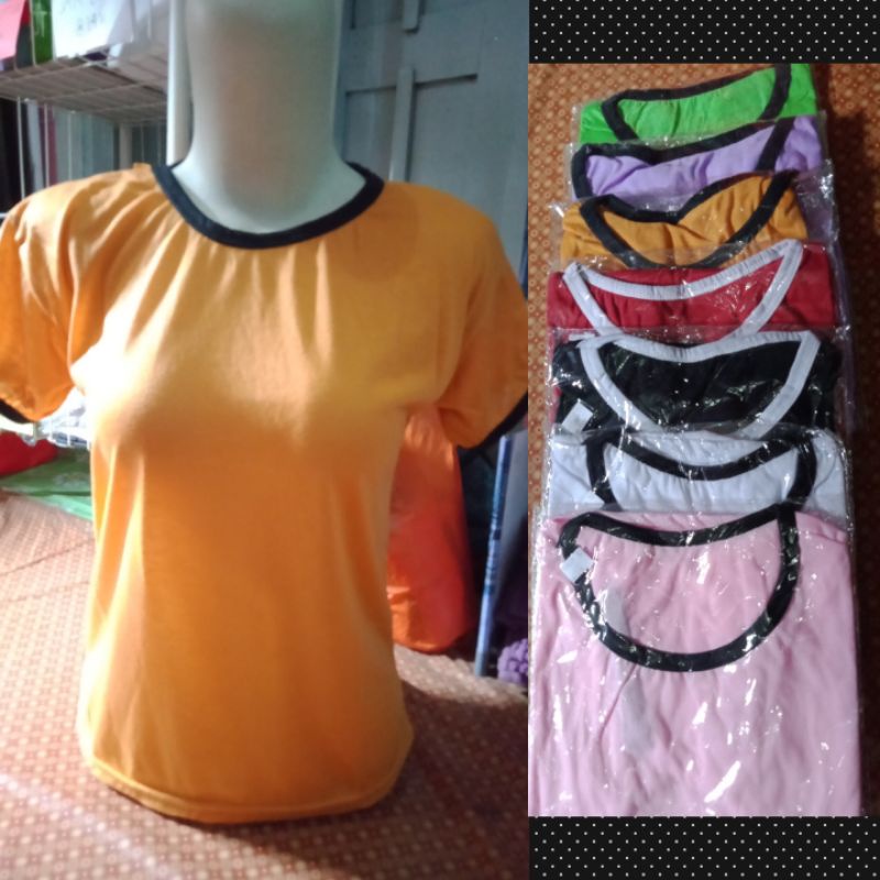 KAOS WANITA RINGER TEE STITCH