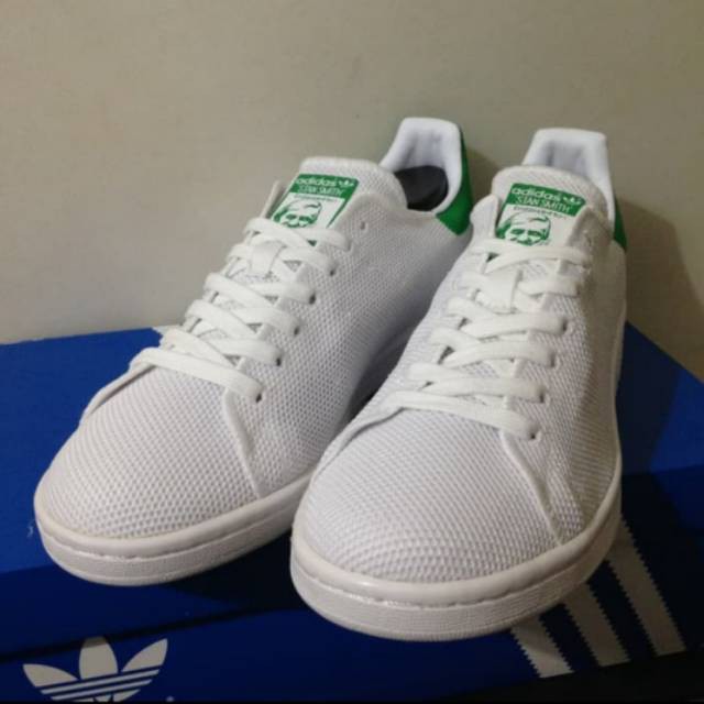 Sepatu Sneakers Lace-Up Desain Adidas Stan Smith Warna Putih bb0065 bnib | Shopee Indonesia