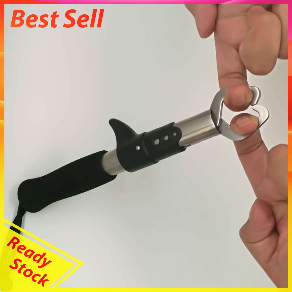 Stainless Steel Fishing Gripper Fish Grip Lip Clamp Grabber Folding Pliers