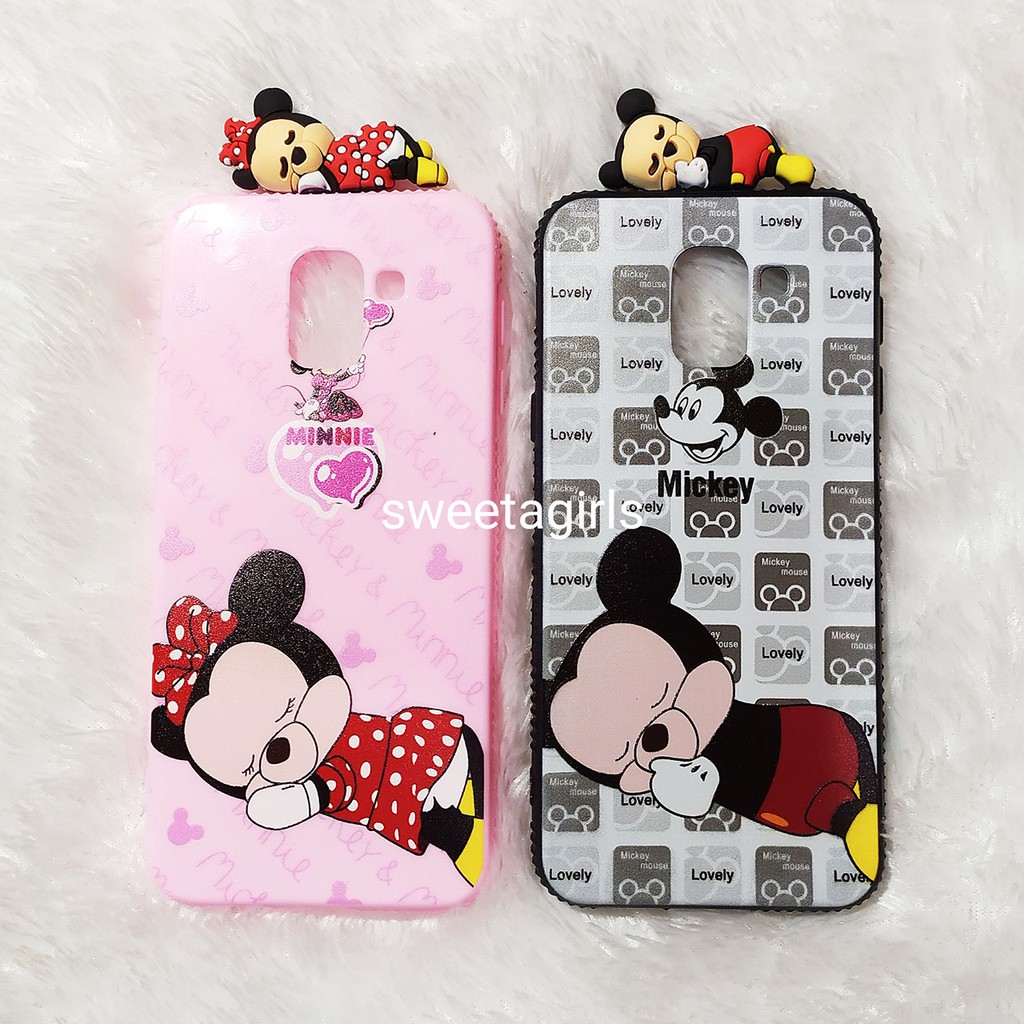 Silicon Case Glossy + Boneka 3D - Samsung Galaxy A6 (2018) dan A6 Plus (2018 )  - sweetacase.id - Motif Kartun - Bisa Bayar Ditempat / COD / Casing Terbaru / Karakter Lucu / Casing Kartun / Kartun / Case murah / diskon / Import