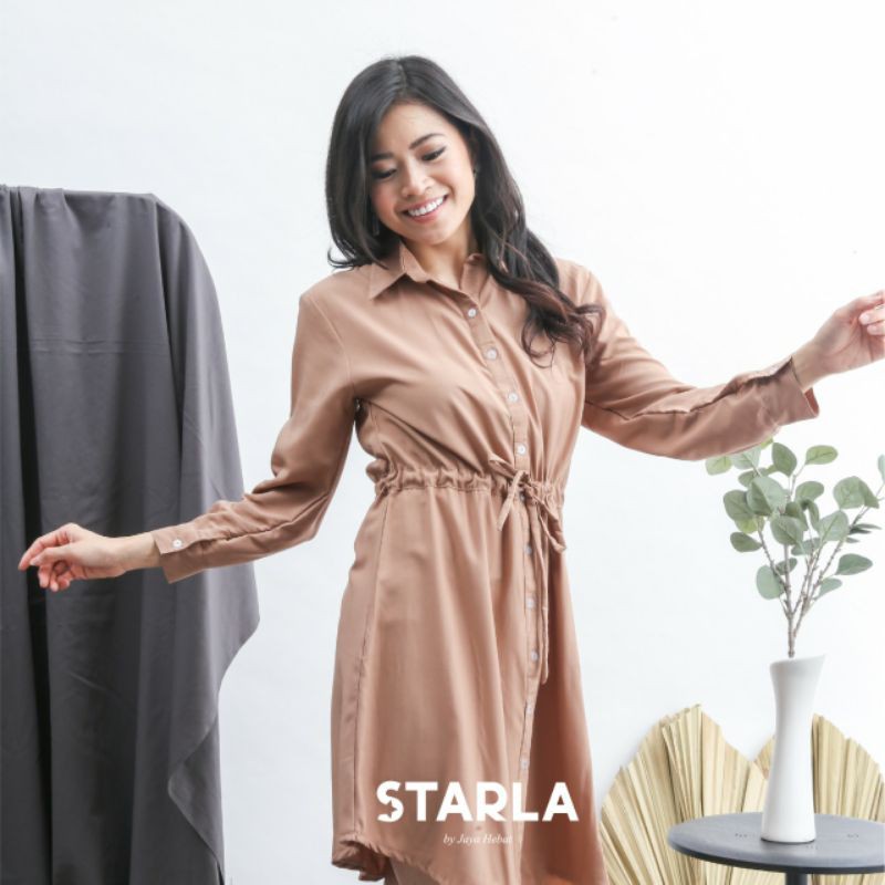 GROSIR HOMEWEAR KEMEJA PIYAMA DEWASA BAJU TIDUR WANITA MURAH GAIA STARLA