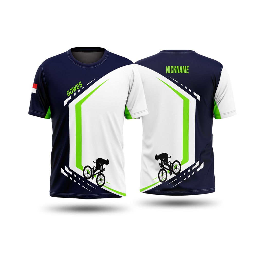Kaos Jersey Sepeda Lengan Pendek Gowes MTB Downhill Custom Full Printing M11