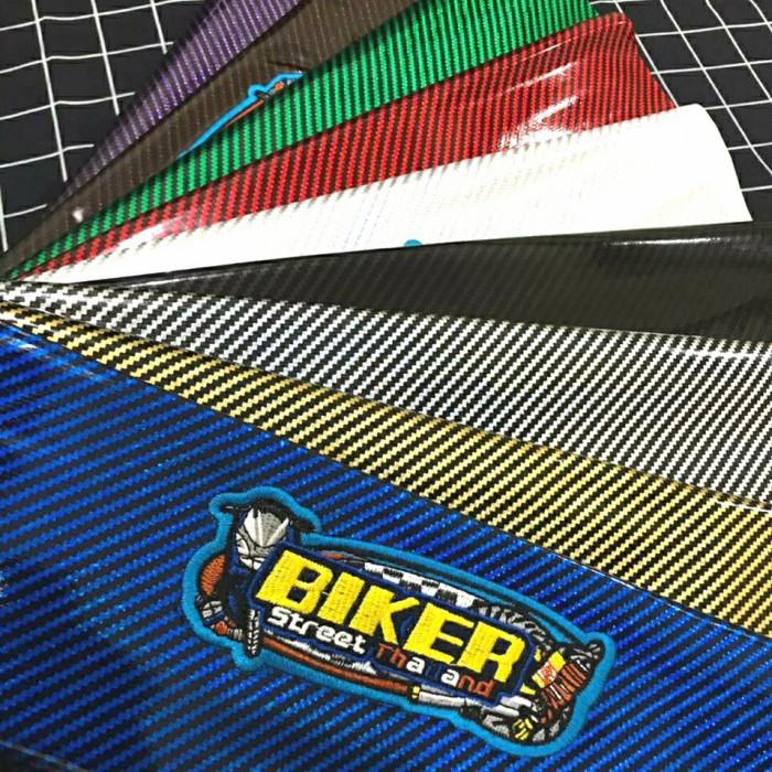 Jok Motor Kulit Jok Motor Karbon Biker Universal/Sarung Jok Motor Variasi Karbon