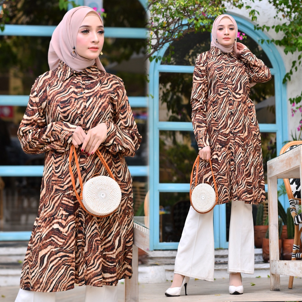 Rasya Leonita - COD Tunik Wanita Dewasa / Tunik Kekinian / Tunik Murah / Tunik Zebra / Tunik Lucu