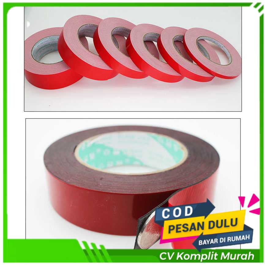 

PROMO NIKTO Tape Lakban Double Tape 3M Foam Serba Guna Size 10m