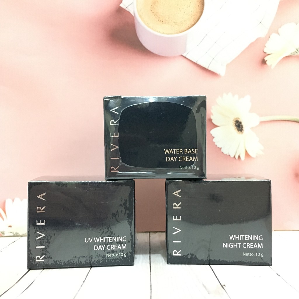 Rivera Blue Whitening Night Cream - Krim Malam - 10gr