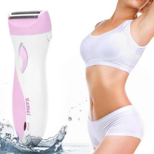 Kemei KM-3018 Lady Shaver Alat Mesin Cukur Bulu Wanita