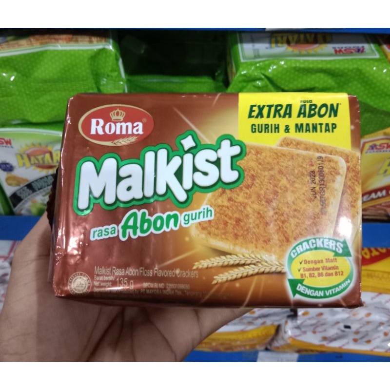 

Yummer l Snack camilan Roma Malkist Crackers Abon