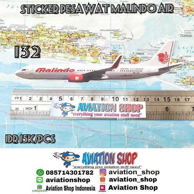 

Sticker stiker Pesawat Malindo Air