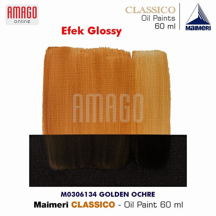 Cat Minyak Lukis MAIMERI Classico - Oil Paint - Golden Ochre - 60ml - M0306134