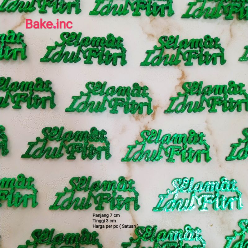 

[Bake-inc] Cake Topper / Hiasan Kue Idul Fitri Dekorasi Hampers