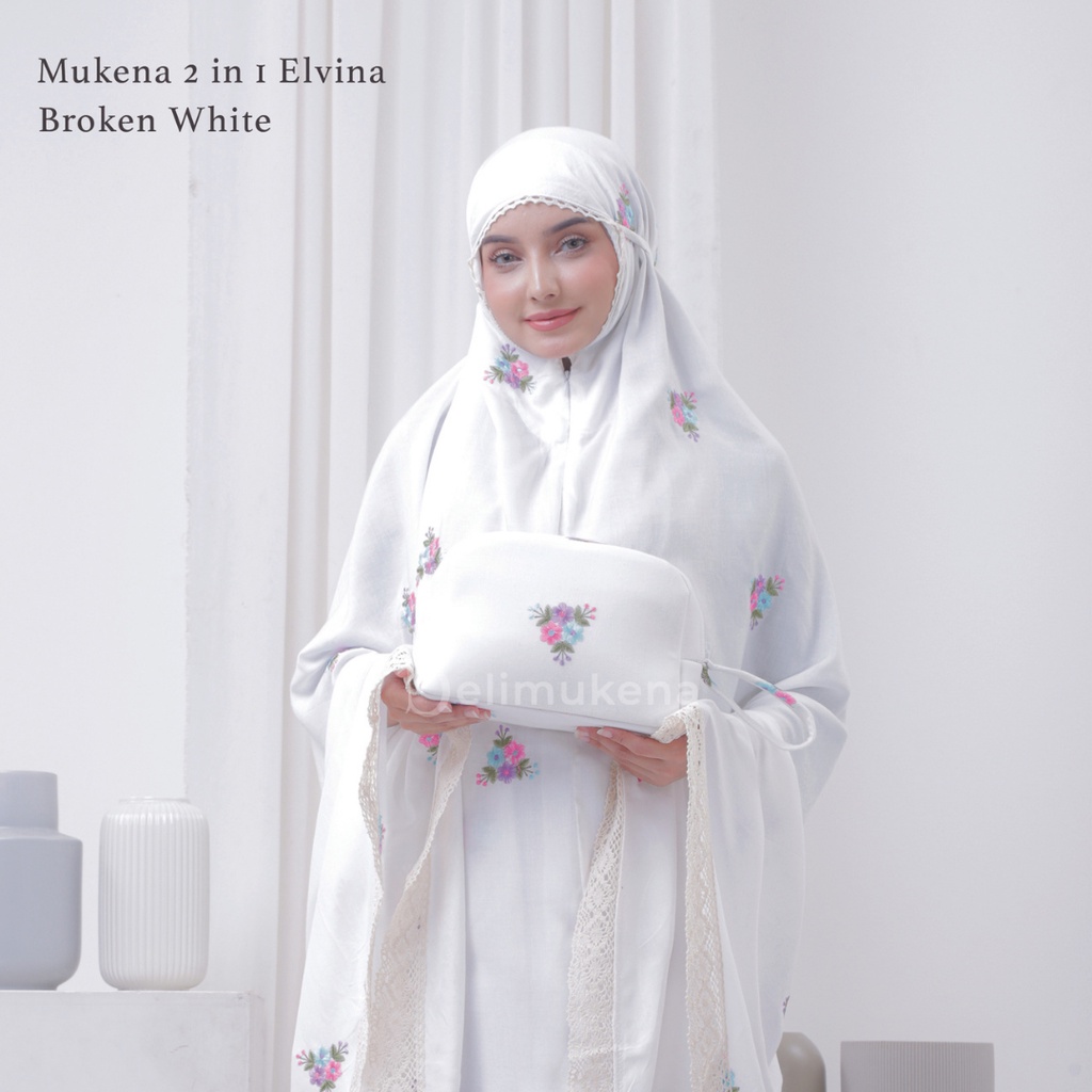 Mukena Dewasa 2in1 Bordir Elvina