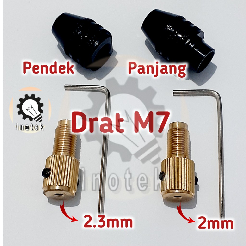 Drat M7 Ujung Mini Chuck atau Core Kuningan Mini Drill Kepala Bor Mini Router Trimmer Turner Grinder