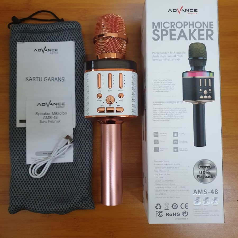 Advance Speaker Mic Bluetooth Multimedia AMS-48 / Speaker Mic AMS48