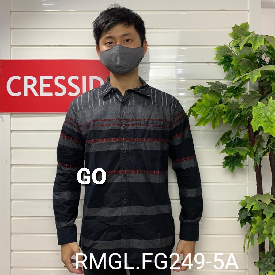 gof CRESSIDA KEMEJA PRIA REGULER SLIMFIT Kemeja Casual Kemeja Lengan Panjang Outlook