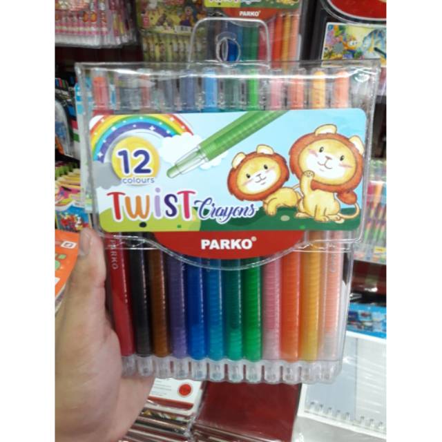 

Krayon Putar Teist colour anak-anak murah isi 12 pcs