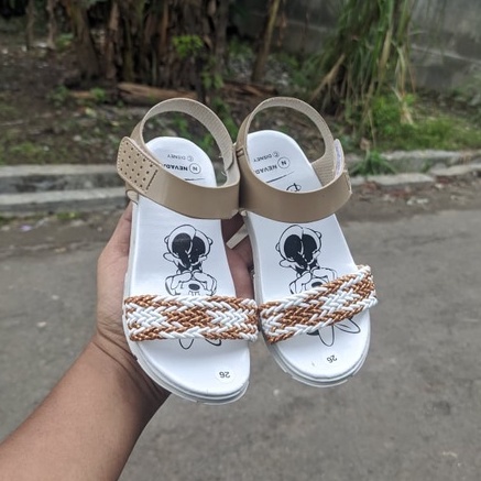 Sandal Anak Perempuan Rajut Nevada Disney Tsum Kepang Import Sendal Anak Kecil Lucu Imut Cantik