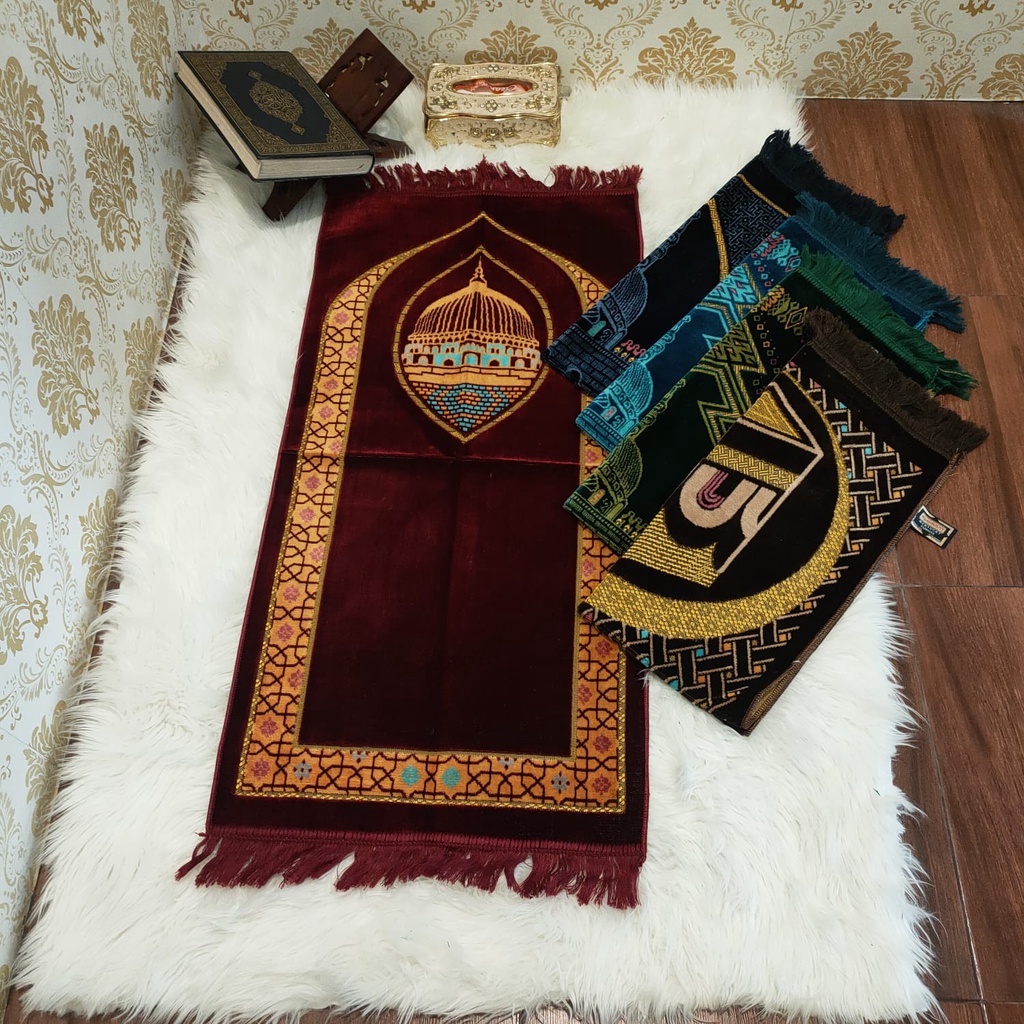 Sajadah AL Shadat Midi Ukuran 55 x 110 cm / Sajadah / Sejadah / Sadah Turki