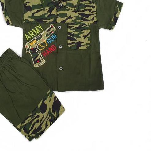 ◄ KUROSHIRO - SETELAN ANAK LAKI LAKI 1-10 TAHUN ARMY KEMEJA KAOS BAJU ANAK LAKI LAKI ☃
