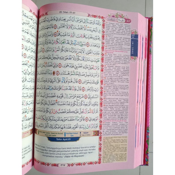 Alquran Mushaf A5 Wanita AN NISA Tajwid Warna &amp; Terjemah/HC