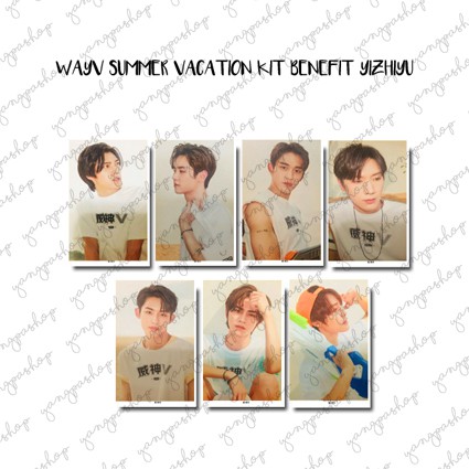 [READY / SET] SUMMER VACATION KIT YIZHIYU BENEFIT WVIS PHOTOCARD FAN MADE UNOFFICIAL YANGPASHOP XIAO