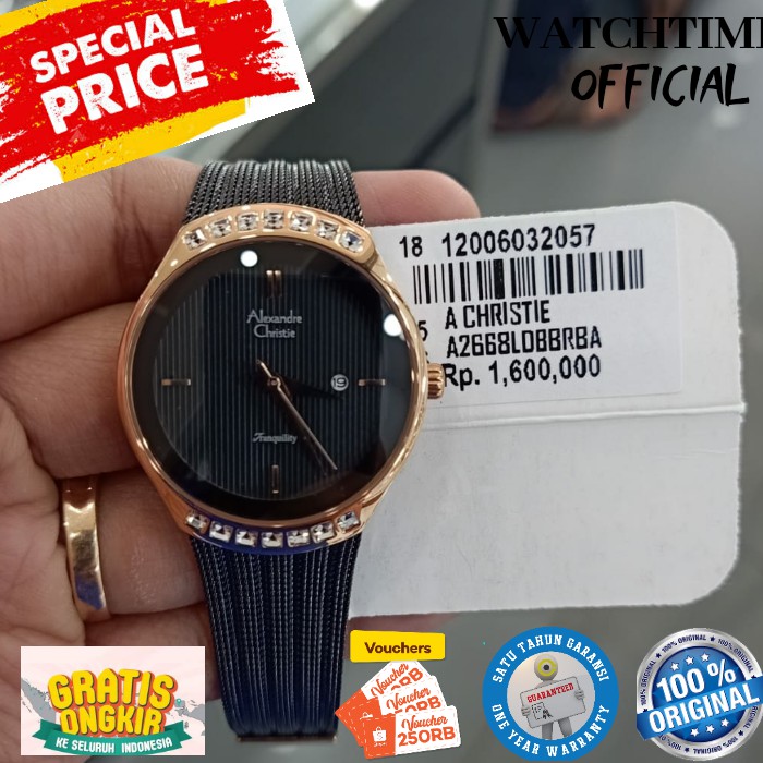 JAM WANITA ALEXANDRE CHRISTIE ORIGINAL JAM TANGAN WANITA ALEXANDER CRISTI ORI ARLOJI WANITA CEWEK AC