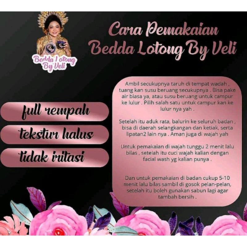 DHIOSHOPI - LULUR BEDDA LOTONG Velis 450gr