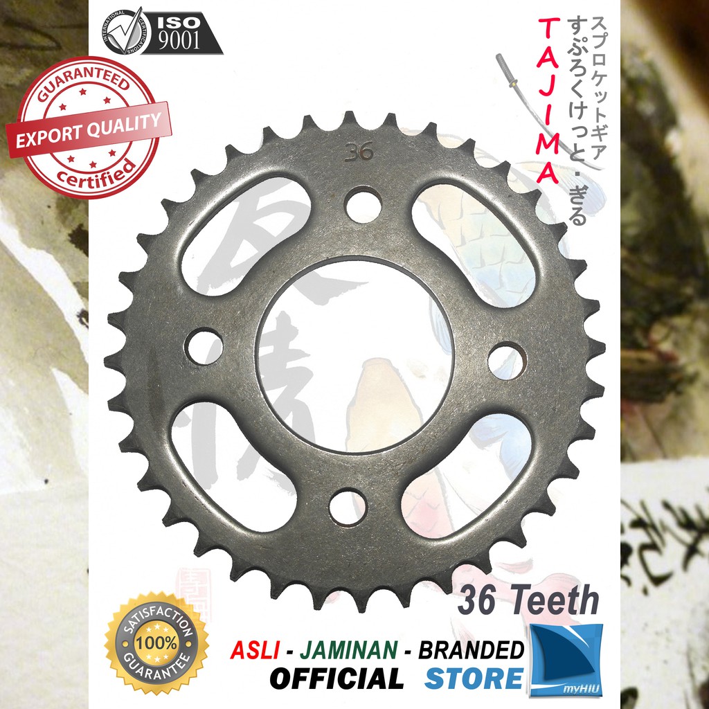 Gigi Tarik 30T ~ 39T HONDA GL Max, GL Pro, Mega Pro / New Gir Belakang - Rear Sprocket Gear TAJIMA