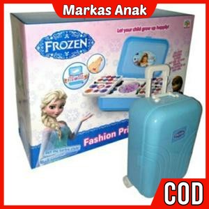 Mainan Anak Anak Umur 3 4 5 6 Tahun Alatke upkeUp mekap Dandan Kosmetik Tas Koper Frozen Diy Pretend
