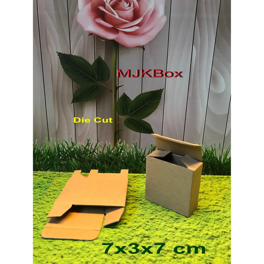 

kardus karton box uk 7x3x7 cm,, Die Cut..Polos baru