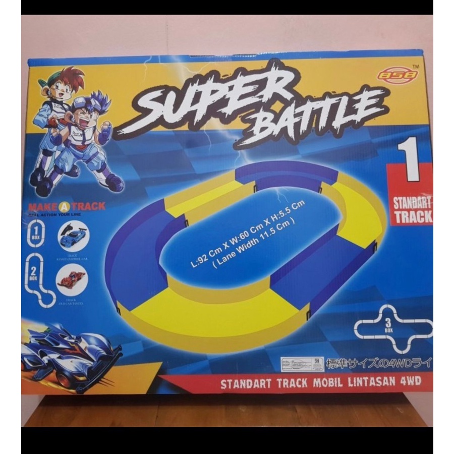 Track Lintas Tamiya Balap Super Battle Arena Race Car Speed Formula 1 Jalur